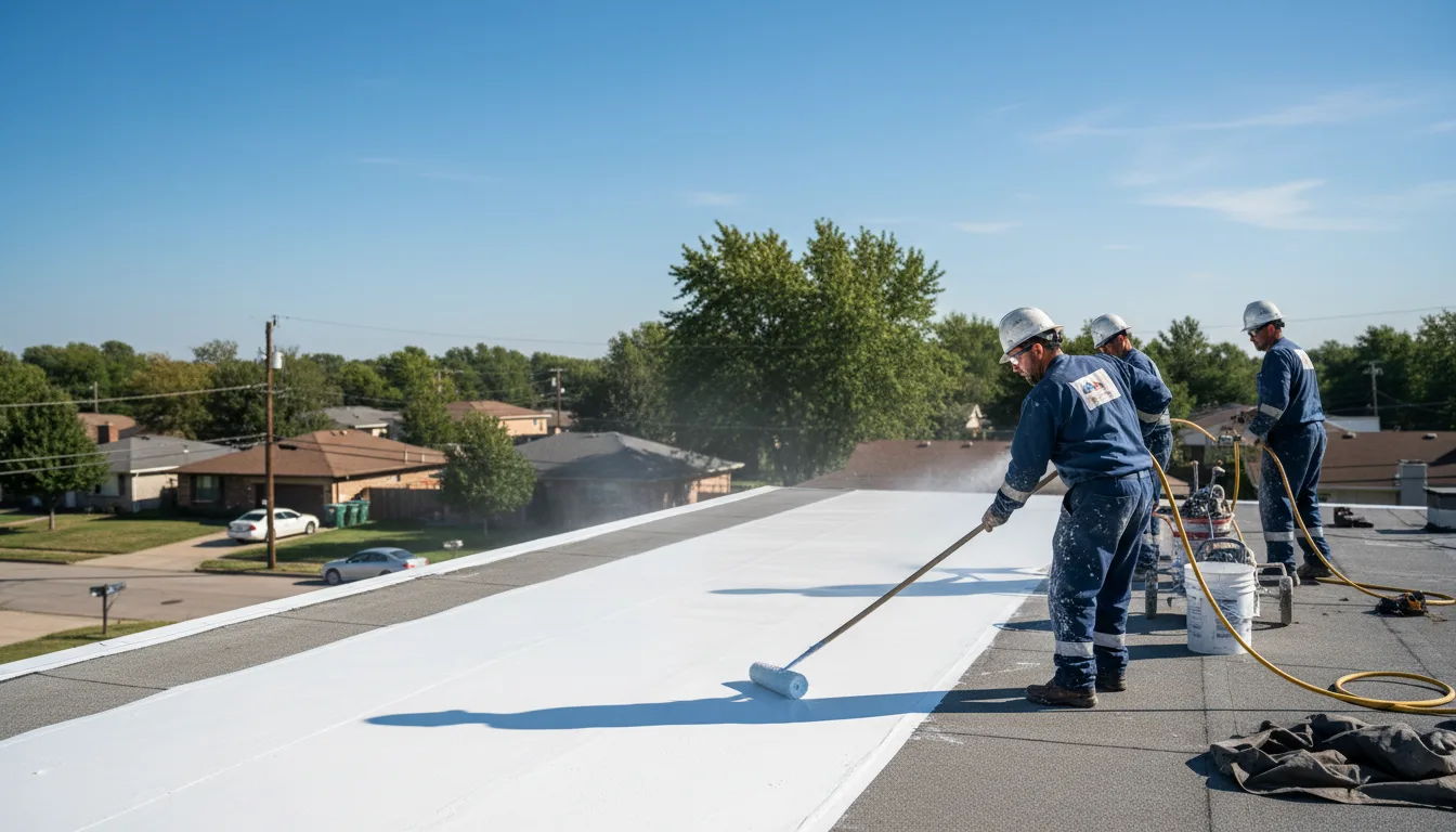 Commercial roof coating in Scottdale, GA near me